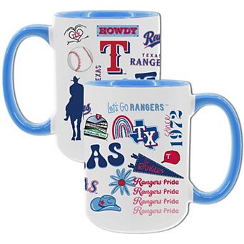 MLB Texas Rangers 2-Pack 15-oz. Icons Mug Set