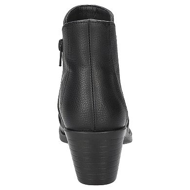 Easy Street Berwick Women's Ankle Boots with Block Heel and Zip Closure