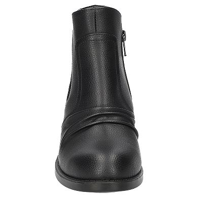 Easy Street Berwick Women's Ankle Boots with Block Heel and Zip Closure