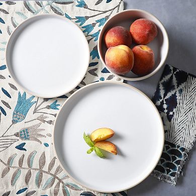 Gibson Home Everyday Essential 12pc Stoneware Plates and Bowls Set
