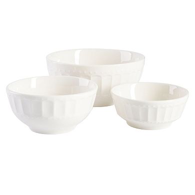 Gibson Home Gracious Dining Gourmet Expressions 40 Piece Embossed Dinnerware Set