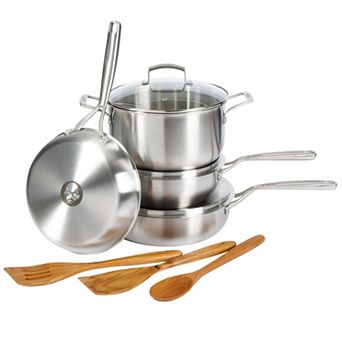 Babish 10 pc Professional Triply Non Toxic Pots and Pans Set