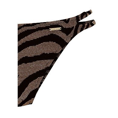 Lascana Women's Zebra Print Strappy Bikini Bottom