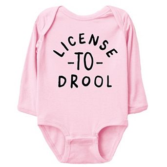 The Juniper Shop License To Drool Long Sleeve Bodysuit