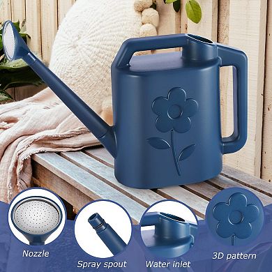 2 Gallon Watering Can With Detachable Sprinkler Head For Indoor Outdoor Plants