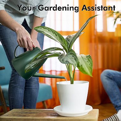 PP Resin Watering Can Long Spout Removable Nozzle Large Capacity Indoor Outdoor Plants