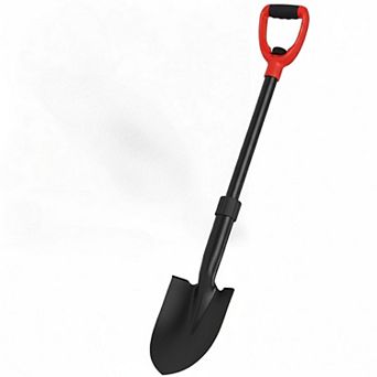 33 Inch Garden Shovel Heavy Duty D Grip Fiberglass Shaft Camping Multi Use Tool