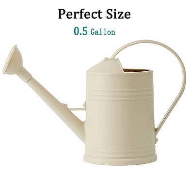 68 Oz 1/2 Gallon Plastic Indoor Plant Watering Can With Detachable Sprinkler Head