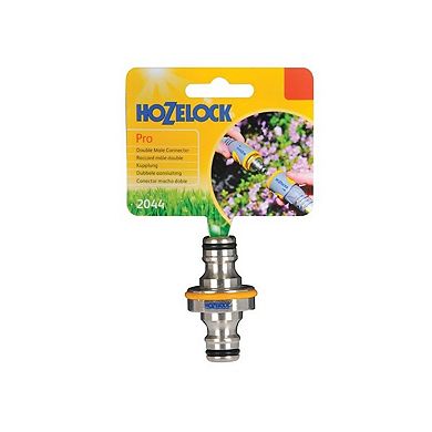 Hozelock 2044 Pro Metal Double Male Connector 12.5mm (1/2in)