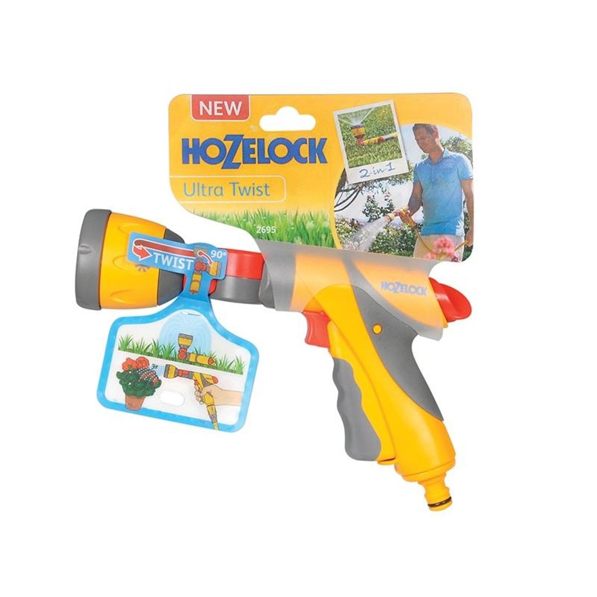 Hozelock Ultra Twist Multi Purpose Spray Gun - Thumbnail 4