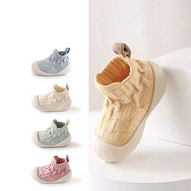 Unisex Patchwork Jacquard Pattern Soft-Sole Walking Shoes