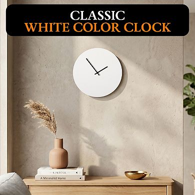 Clockswise 12-Inch Modern Minimalist DIY Wall Clock Blank Wooden Dial with Paintable Surface