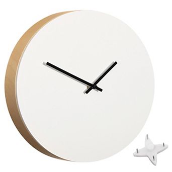 Clockswise 12-Inch Modern Minimalist DIY Wall Clock Blank Wooden Dial with Paintable Surface