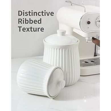 White Airtight Kitchen Canister