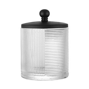 Clear Glass Vanity Storage Jar