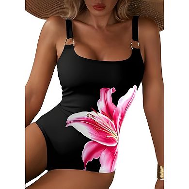 Women’s Elegant Floral Swimsuit
