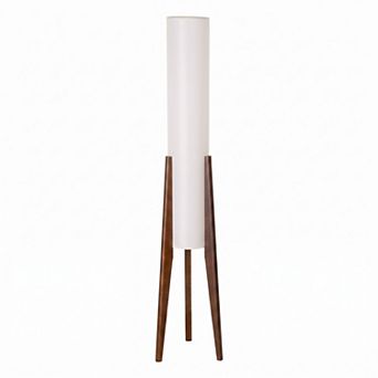 Walnut Rocket Tripod Floor Lamp