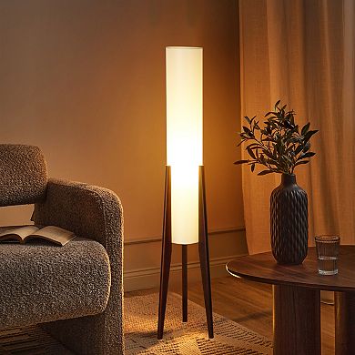 Walnut Rocket Tripod Floor Lamp
