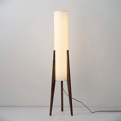 Walnut Rocket Tripod Floor Lamp
