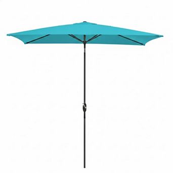 10ft Patio Umbrella, Crank Tilt UV Protection Outdoor Canopy