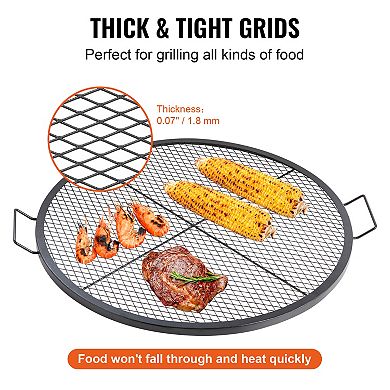 36 Inch Fire Pit Grill Grate Heavy Duty Round Campfire Cooking Grid