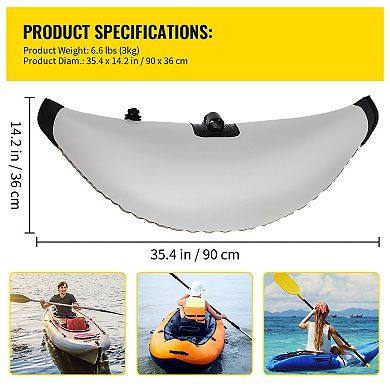 Kayak Outrigger Stabilizers 2 Piece Inflatable PVC Float Kit
