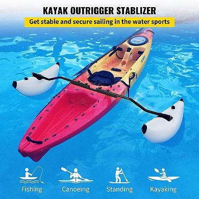 Kayak Outrigger Stabilizers 2 Piece Inflatable PVC Float Kit