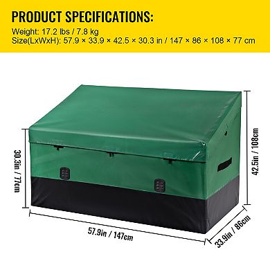 Outdoor Storage Box 230 Gallon Waterproof Patio Deck Box
