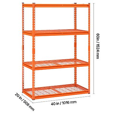 Heavy Duty Garage Shelving 5 Tier Metal Storage Shelf 2000 Lb Capacity