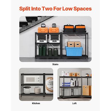 Heavy Duty Garage Shelving 5 Tier Metal Storage Shelf 2000 Lb Capacity