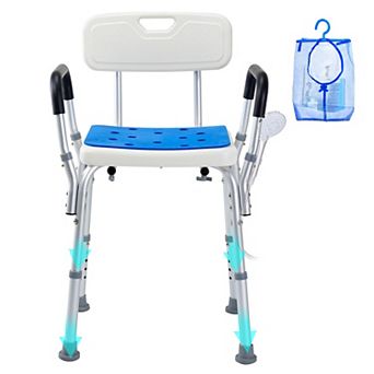400lbs Shower Chair, Adjustable Height Bathtub Stool Seat