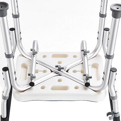 400lbs Shower Chair, Adjustable Height Bathtub Stool Seat