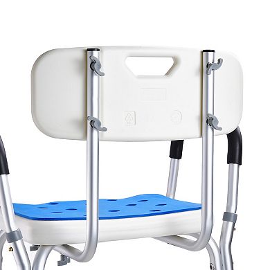 400lbs Shower Chair, Adjustable Height Bathtub Stool Seat