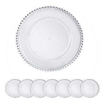 8 Pack Plastic Charger Plate, 13" size