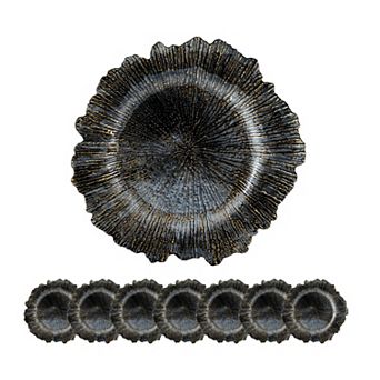 8 Pack Reef Plastic Charger Plate, 13" size