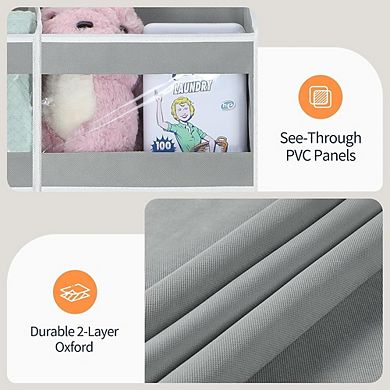 Dual-Column Over-the-Door Organizer, 10 Compartments, 80 lb Capacity
