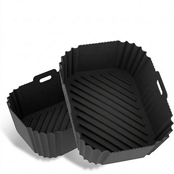 2 pc Silicone Air Fryer Liners, Non-Stick, Reusable, Heat-Resistant