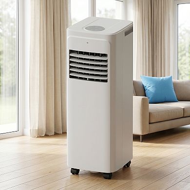 12000 BTU Portable Air Conditioner Cools 230 Sq. Ft. with Heater and Dehumidifier, Remote in White