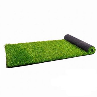Artificial Grass Turf Carpet Thick Lawn Synthetic Grass Rug with Drainage Backing