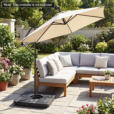 4-Piece 188 LBS Cantilever Offset Patio Umbrella Base