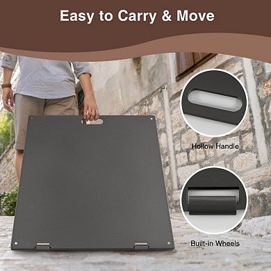 24 Inch Square Patio Umbrella Base 50 LBS Weighted
