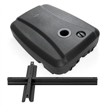 220 LBS Cantilever Patio Umbrella Base Stand with Wheels Fillable offset Umbrella Stand