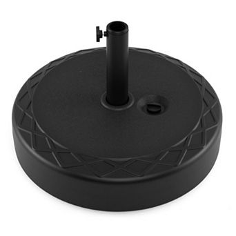 Fillable Umbrella Base 90 LBS Heavy Duty Sand Filled Round Market Umbrella Stand