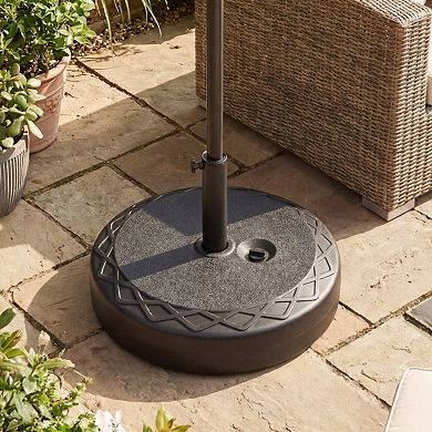 Fillable Umbrella Base 90 LBS Heavy Duty Sand Filled Round Market Umbrella Stand