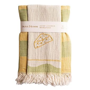 Cheese Hand Stitched Kitchen Towel