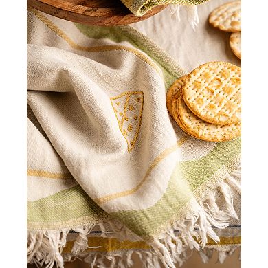 Cheese Hand Stitched Kitchen Towel