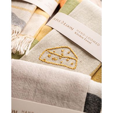 Cheese Hand Stitched Kitchen Towel