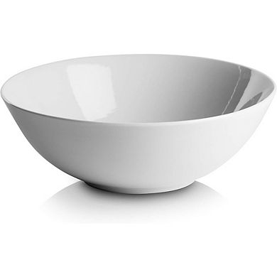 White Coupe Cereal Bowls Set of 6, Durable & Stackable