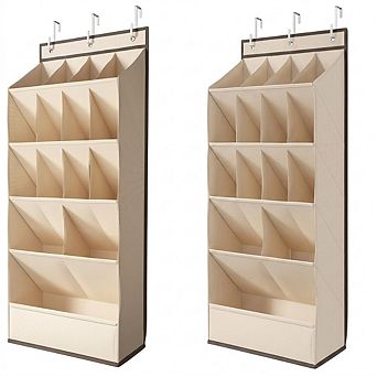 Over Door Hanging Shoe Organizer with Large Breathable Pockets