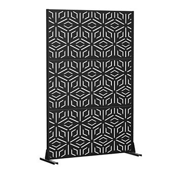 6 ft H x 4 ft W Outdoor Privacy Screens Black Sun Shading and Landscape Decor